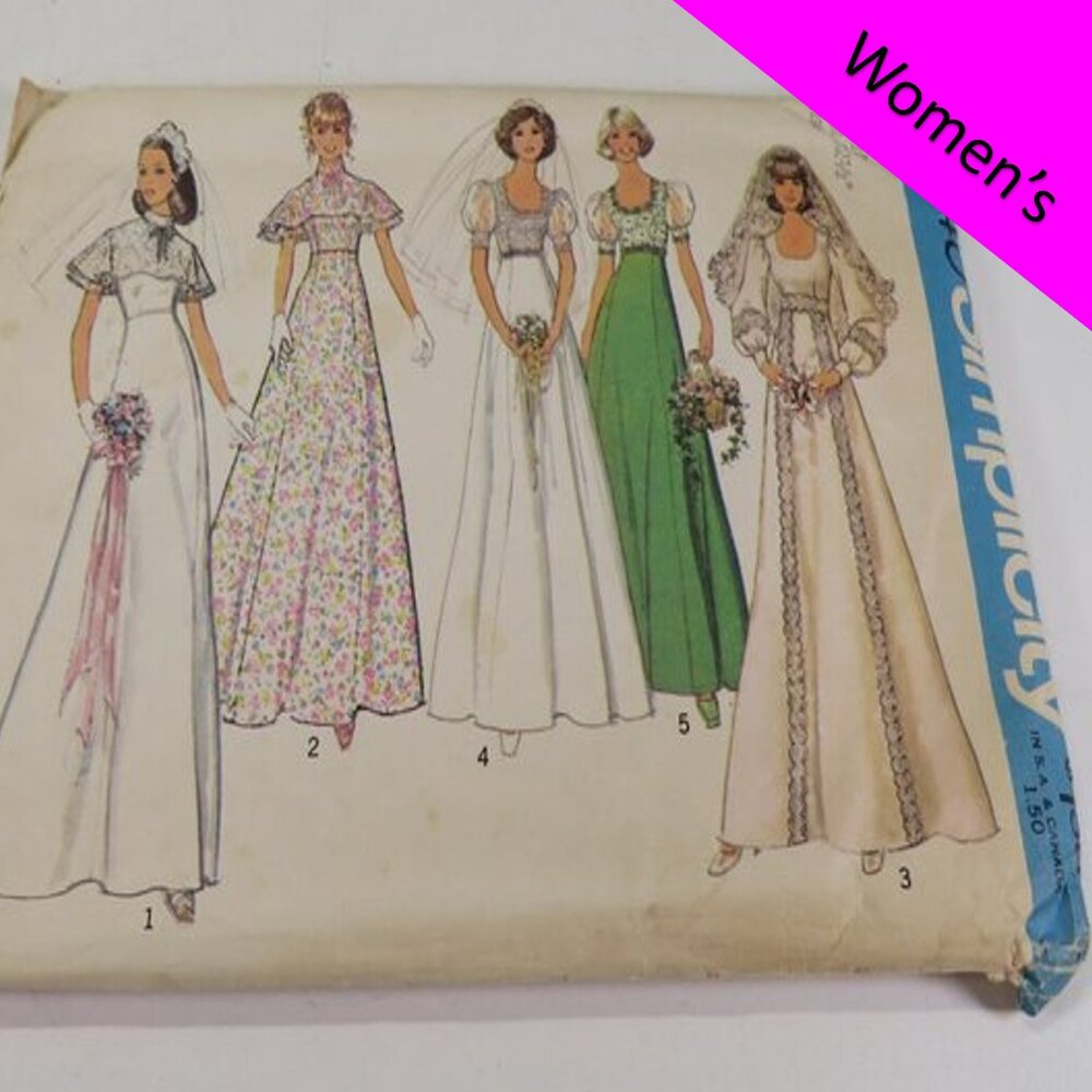 Simplicity 6940 Sewing Pattern Wedding, Bridesmaid, Prom Dress size 10
